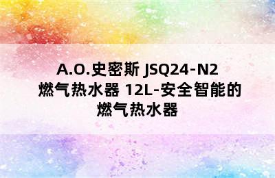 A.O.史密斯 JSQ24-N2 燃气热水器 12L-安全智能的燃气热水器